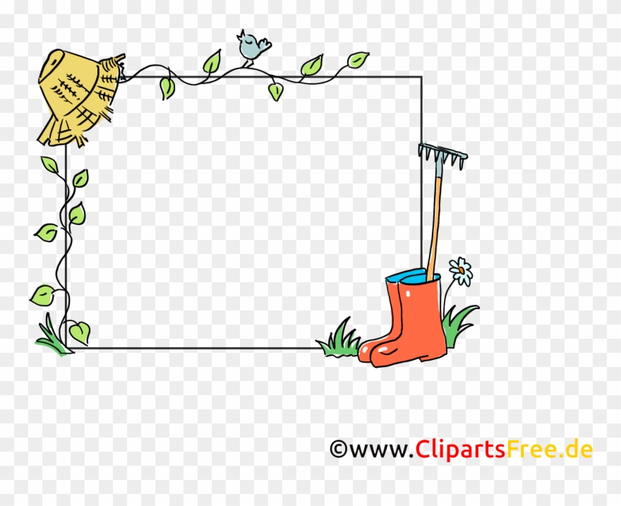 Fruehling Rahmen Kostenlos - Picture Frame Clipart
