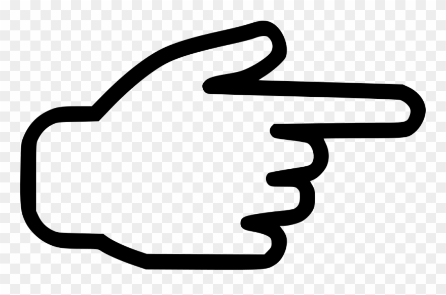 Banner Free Hand Right Svg Png Icon Free Download - Pointing Finger Icon Free Clipart