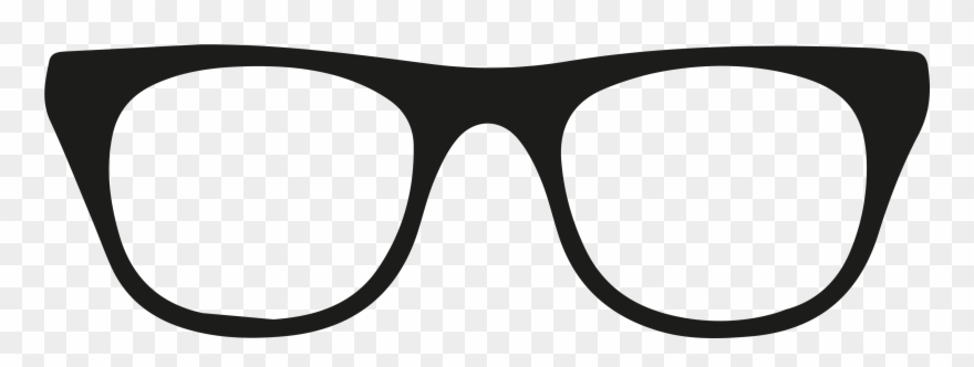 Black Rimmed Glasses Vector Clipart