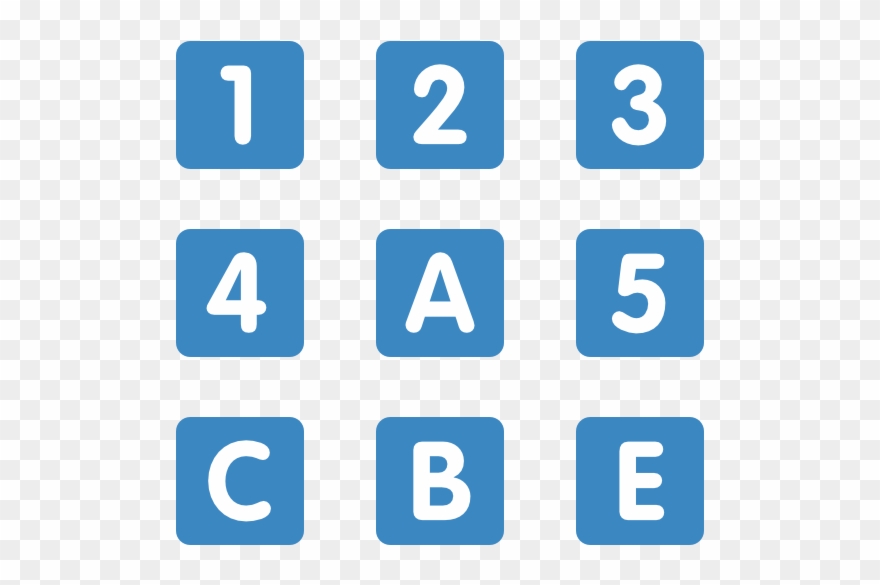 Characters And Numbers - Number Icon Clipart