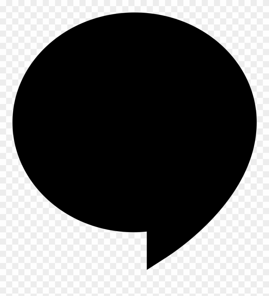 Speech Icon - Balloon Silhouette Clip Art - Png Download