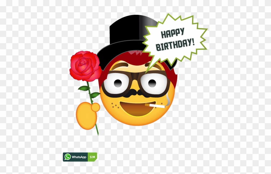 Gute Besserung Smiley Mit Rose Und Sommersprossen - Emoticon Clipart