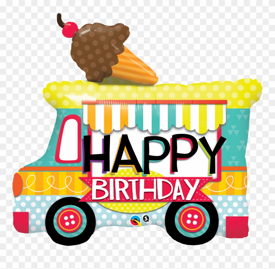 Birthday Ice Cream Truck Clipart