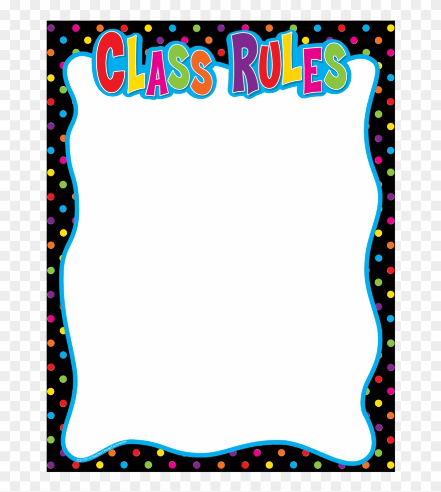 Class Rules Chart Tcr7707 Teacher Created Resources - Teacher Created Resources Class Rules Chart Multi Color Clipart