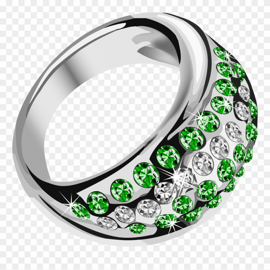 Golden Ring, Green Diamond, Silver Rings, Brooch, Brooches Clipart