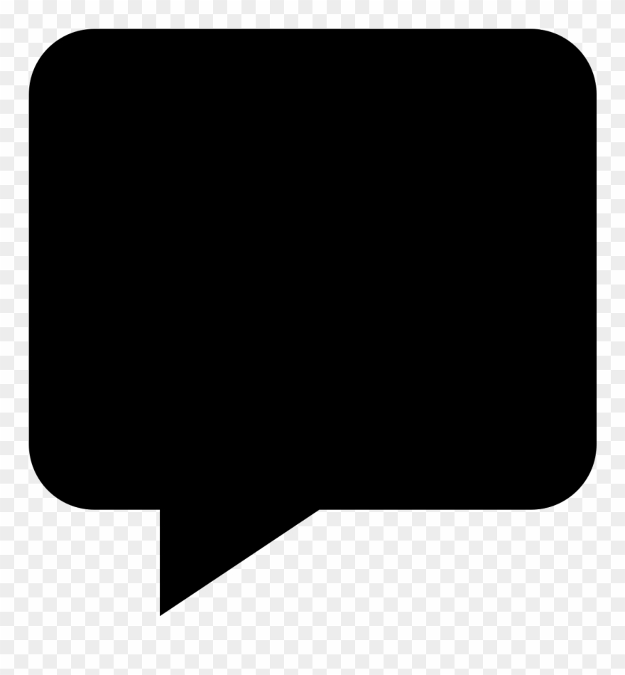 Gefüllte Sprechblase Icon - Icon Clipart