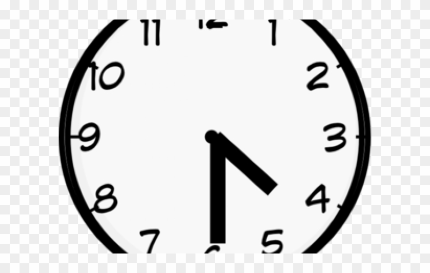 Clock Clipart Half Past - 8 O Clock Png Transparent Png