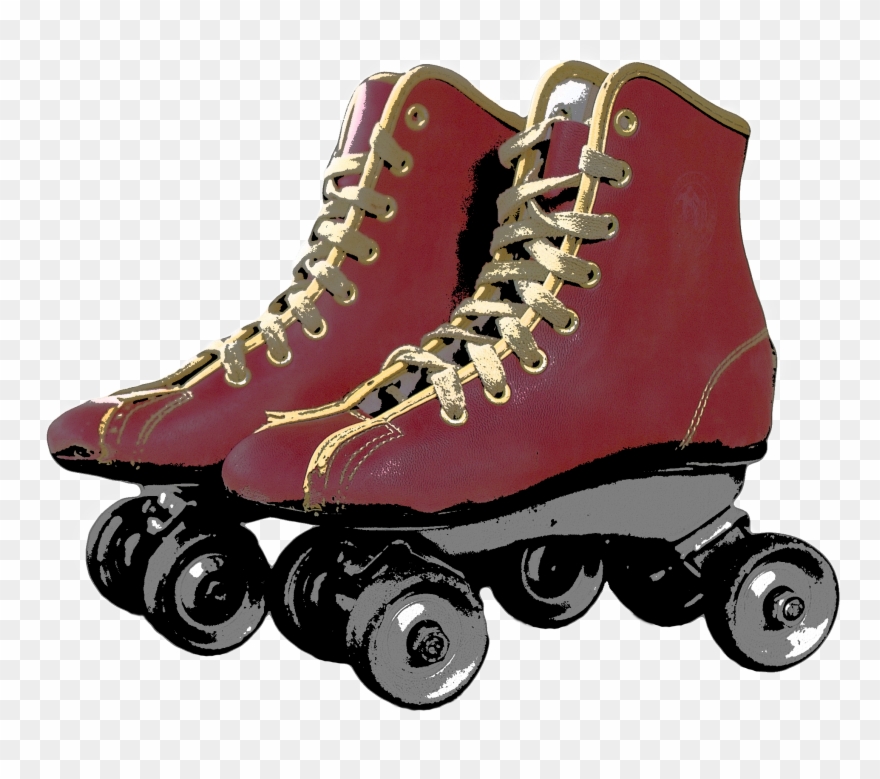 Drawn Roller Skates - Roller Skates Png Clipart