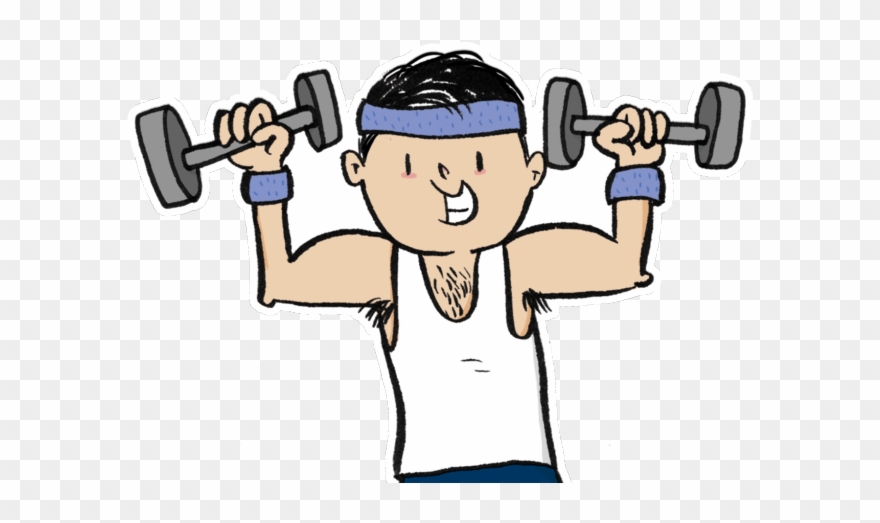 Dumbbells Clipart Male Fitness - Png Download