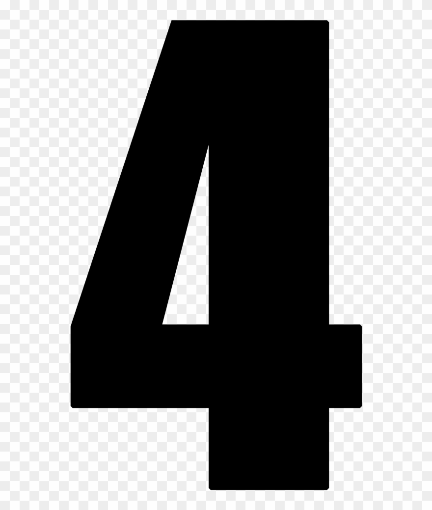 Number 4 Png - Number 4 Transparent Background Clipart