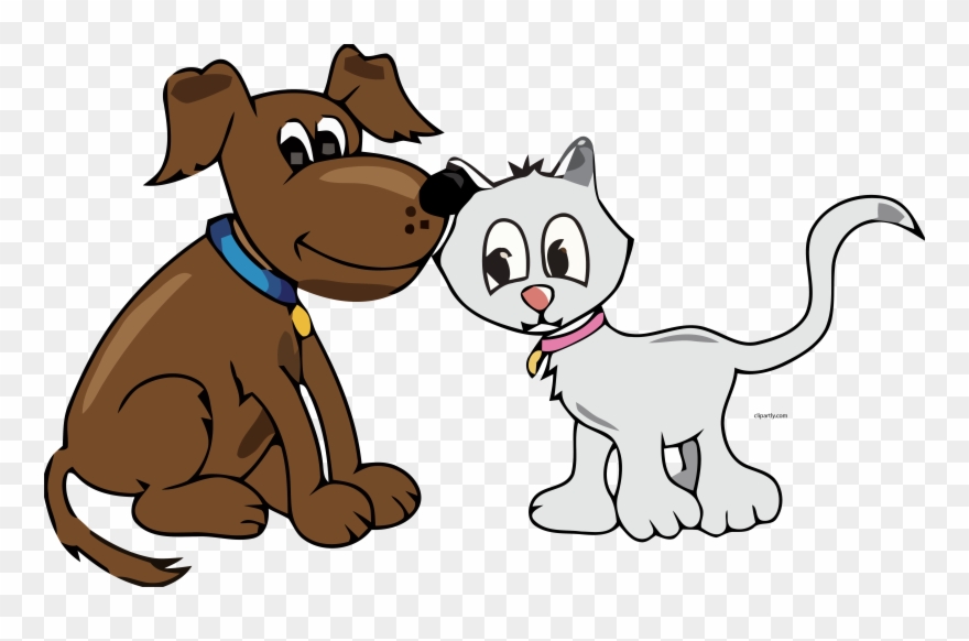 Cartoon Dog And Cat Clipart Png Transparent Png
