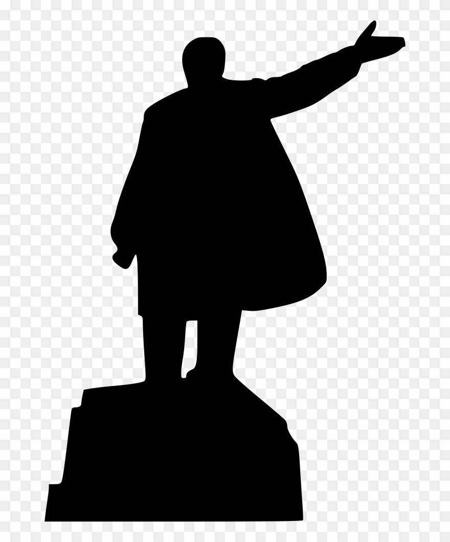 706 X 980 2 - Statue Of Lenin Silhouette Clipart