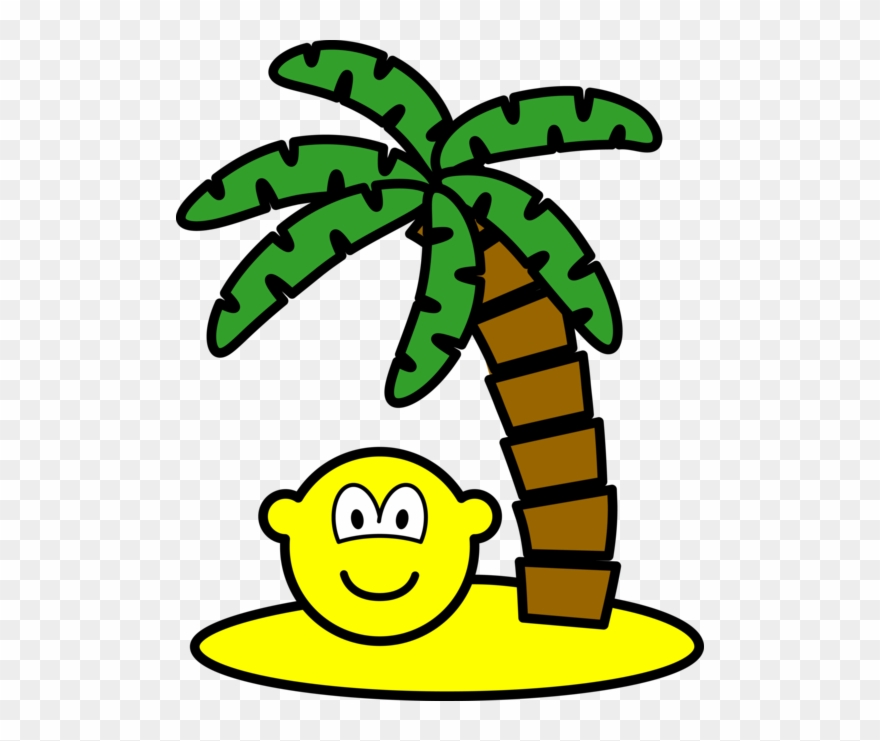 Desert Island Buddy Icon - Vakantie Smile Clipart