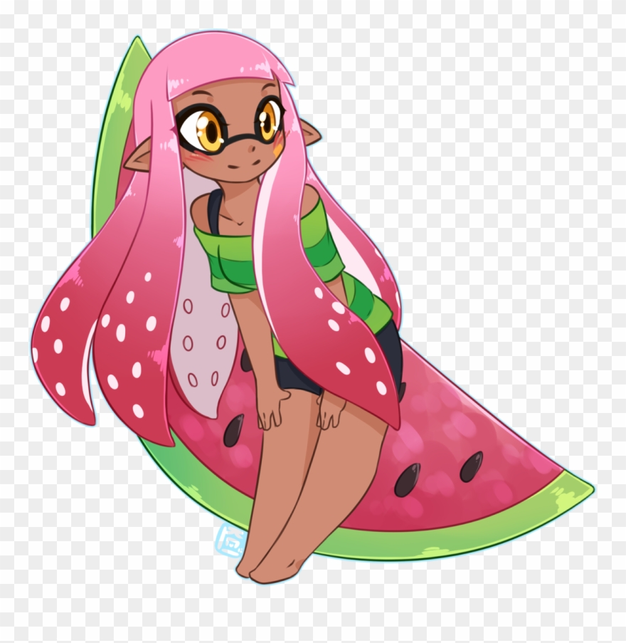 Watermelon Ink - Cartoon Clipart