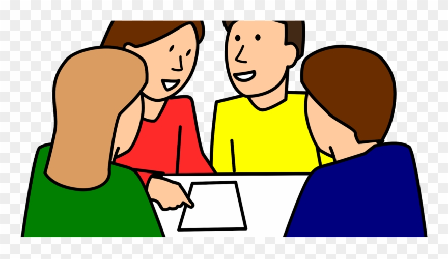 Working In Group Clipart - Png Download