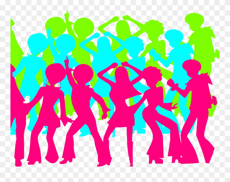 Clipart Of Singles - Disco Party Clip Art - Png Download