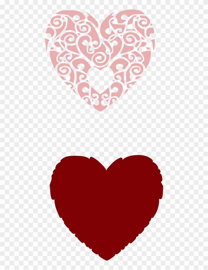Filigree Heart - Hearts Clipart Black And White - Png Download