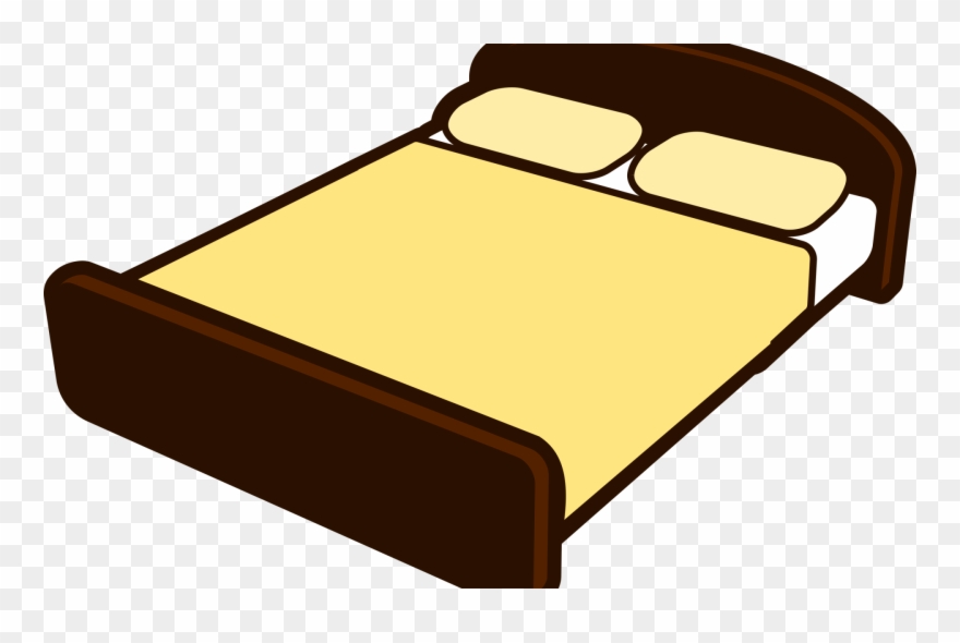 Tan Rectangle Cliparts - Bed Clipart Black And White Png Transparent Png