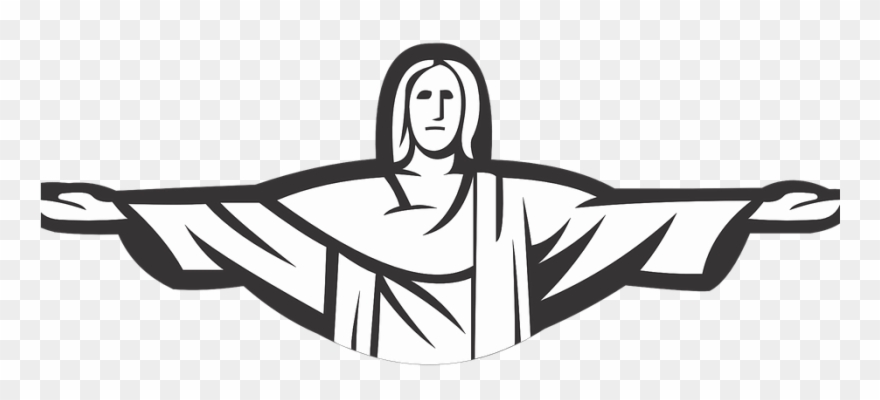 Christ The Redeemer Statue Cartoon Clipart