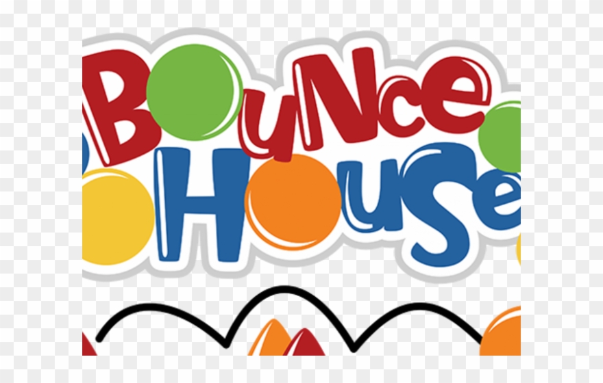 Rent Clipart Transparent - Bounce House Word Art - Png Download