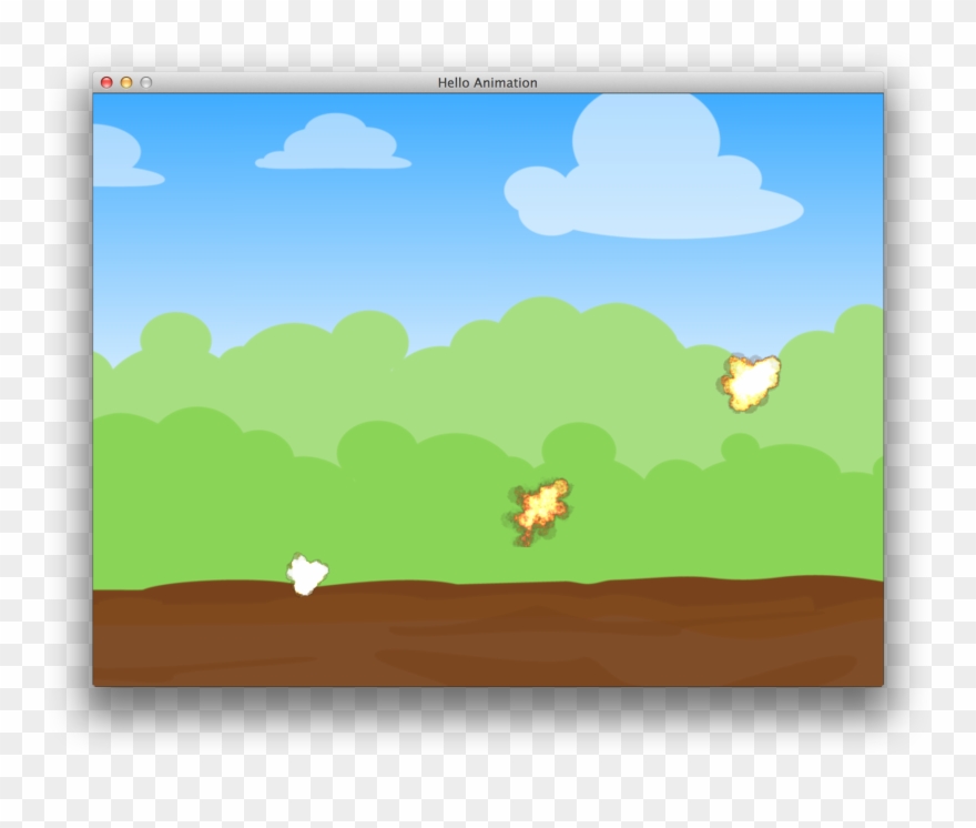 Multiple Explosions On Screen - Cartoon Clipart