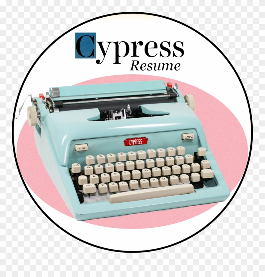 Cypress Image With Typewriter - Machine Clipart
