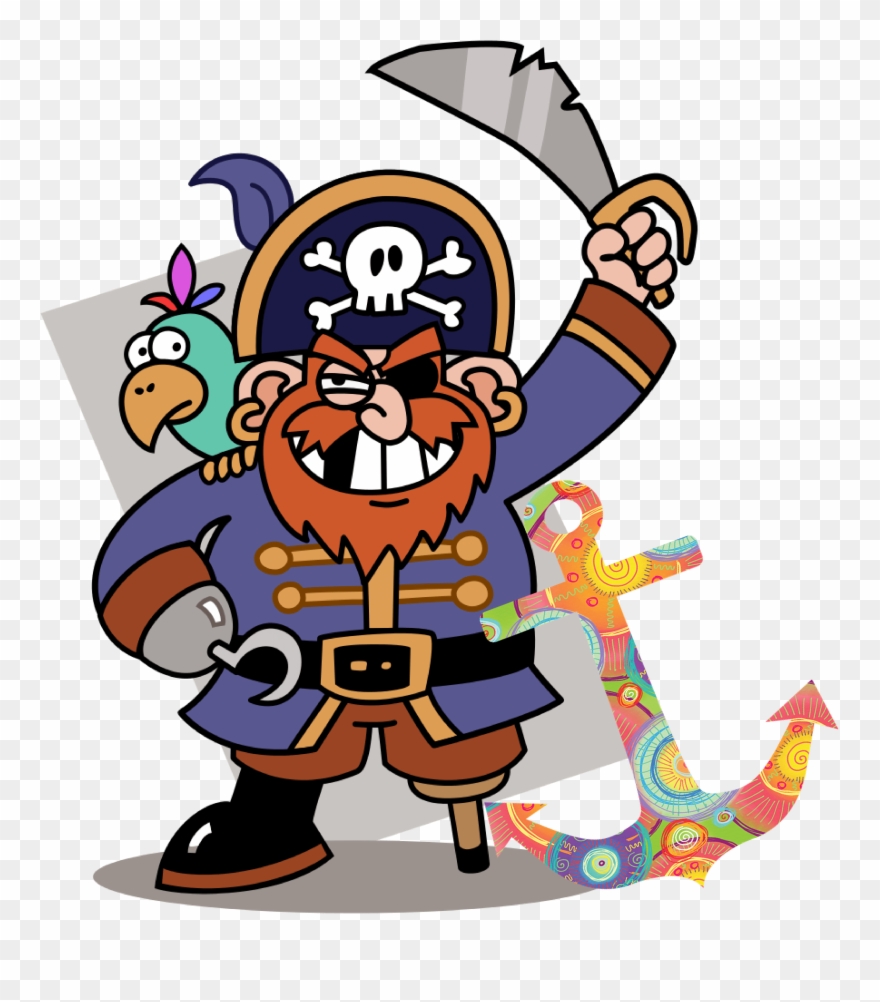 Stage Use & Anchoring - Cartoon Pirate Clipart