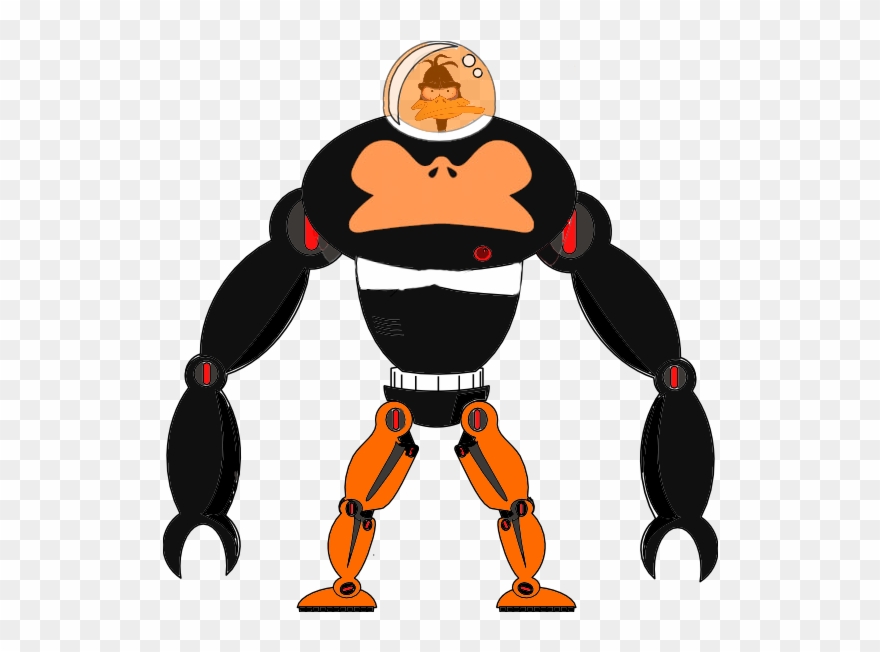 It Went On A Rampage You Need My Protection - Robot Gorilla Png Clipart