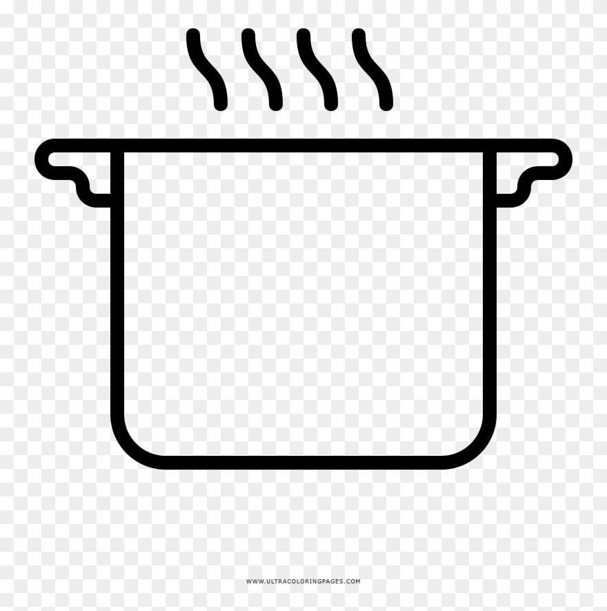 Stock Pot Coloring Page Clipart