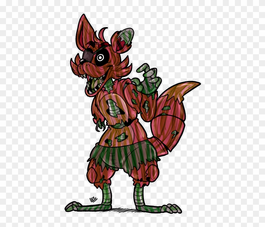 Phantom Foxy He's Lately Been A Favourite Of Mine - Phantom Foxy Fan Art Clipart