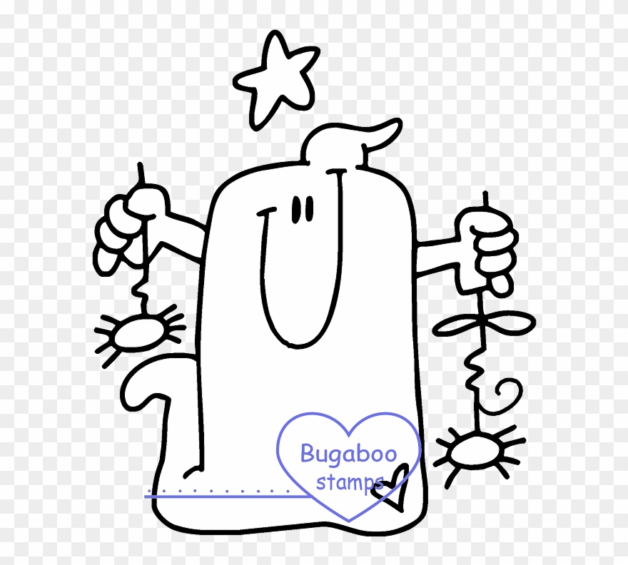 Digi Stamps,chubby Ghost - Cartoon Clipart