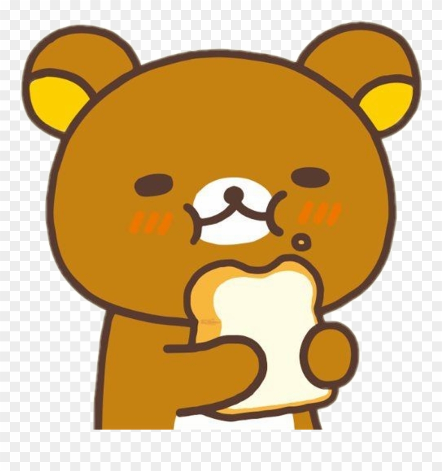 #freetoedit #cute #kawaii #rilakkuma #bear #hungry - Rilakkuma Transparent Clipart