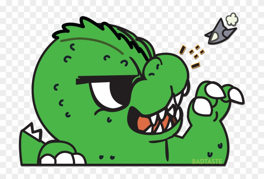 Image Of Godzilla Fighter Plane Clipart