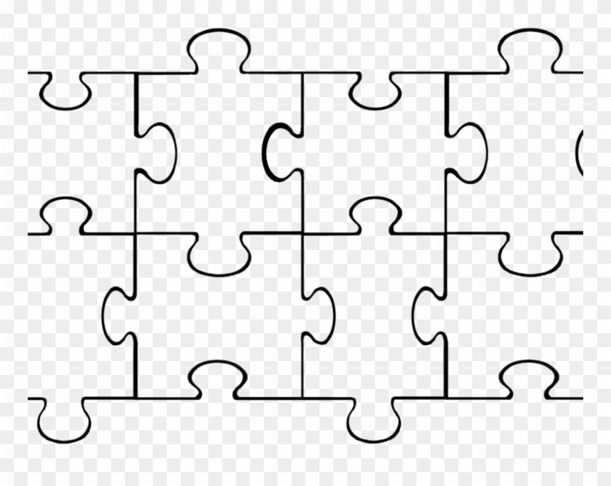 Free Printable Crossword Puzzles For Year Olds Bible - Blank 8 Piece Puzzle Template Clipart