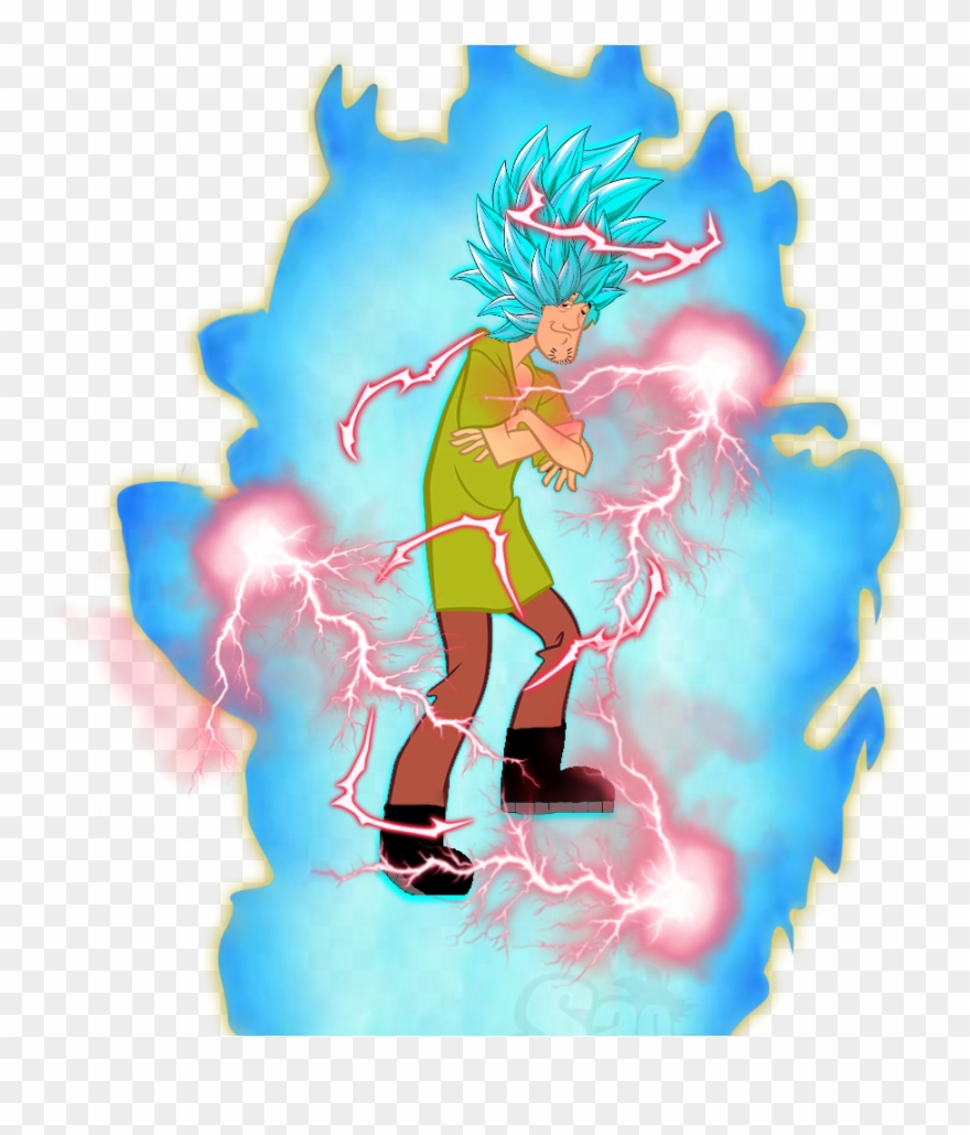 Shaggy Rogers - Super Saiyan Blue Ki Clipart