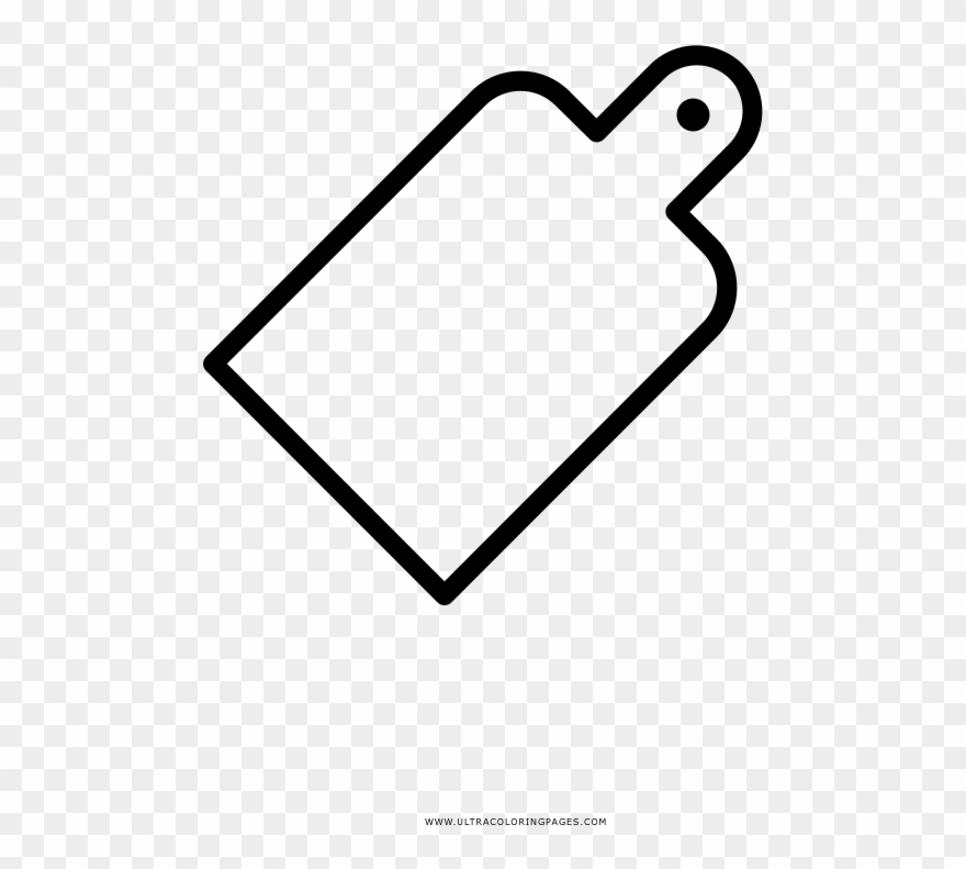 Cutting Board Coloring Page - Line Art Clipart