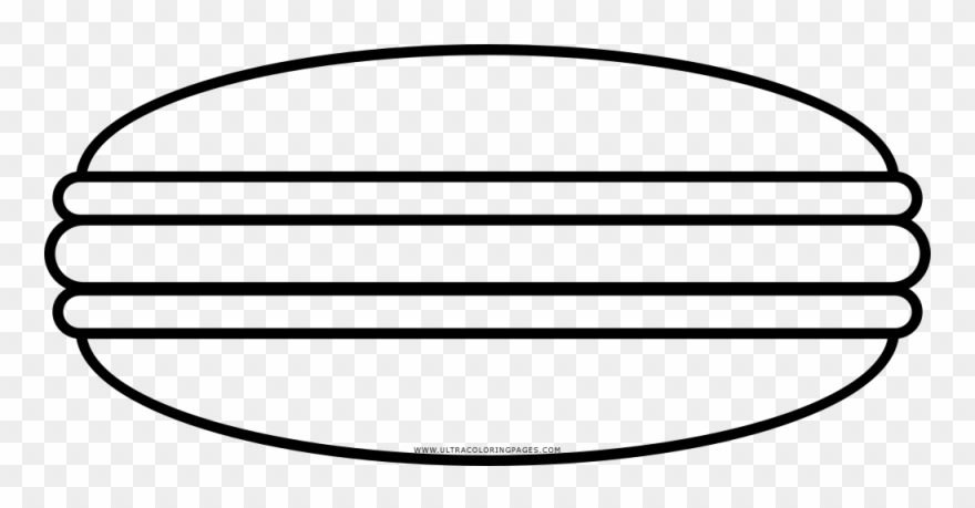 Macaron Coloring Page Clipart