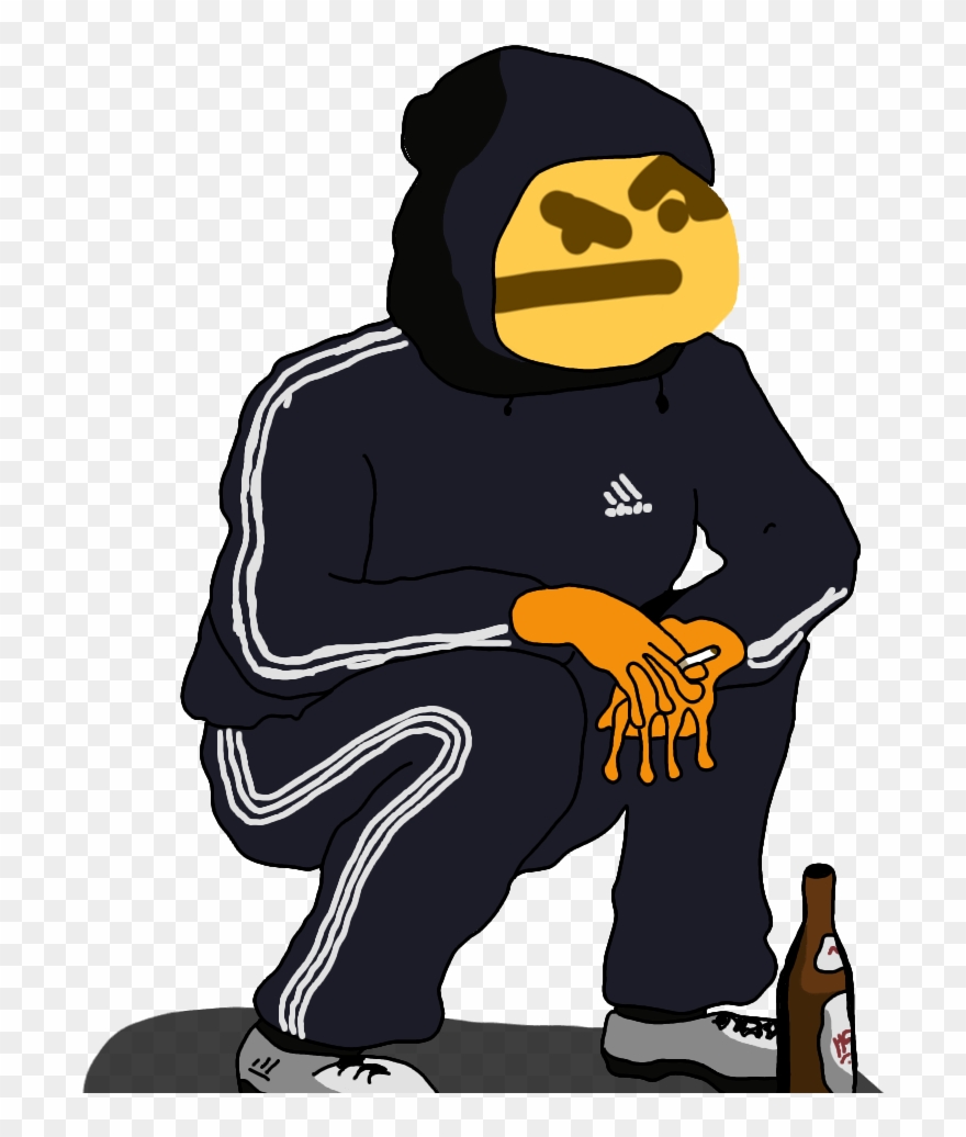 Squatting Like A Retarded Slav - Russian Pepe Clipart