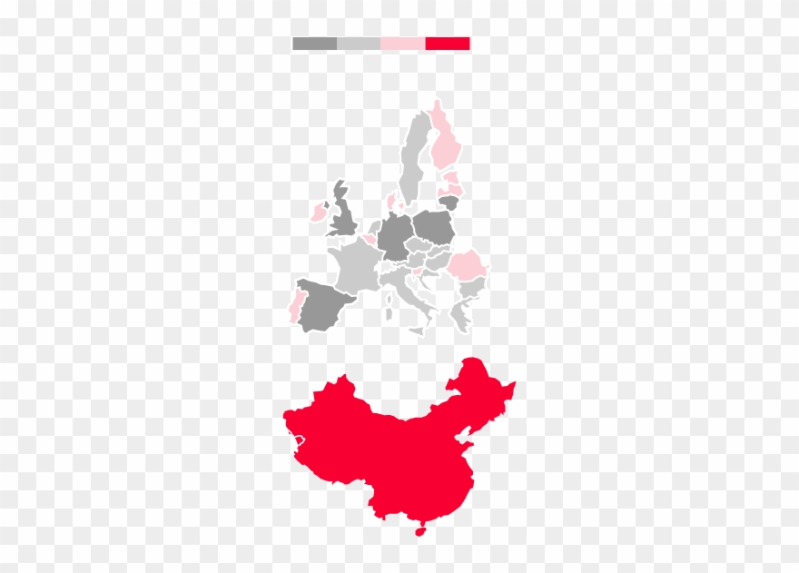 Trade Tilts East - China Map Clipart