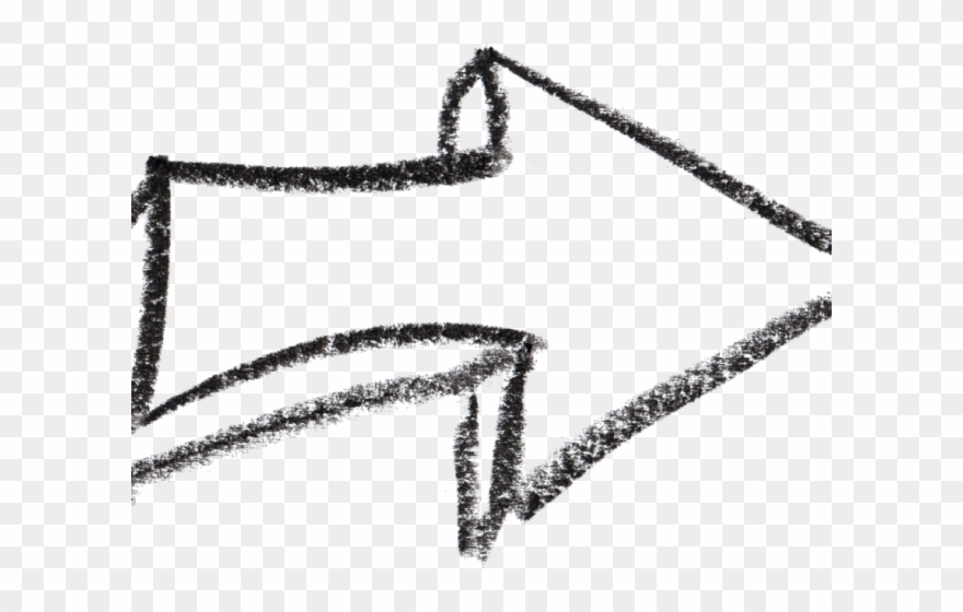 Drawn Arrow Free Hand - Drawing Clipart