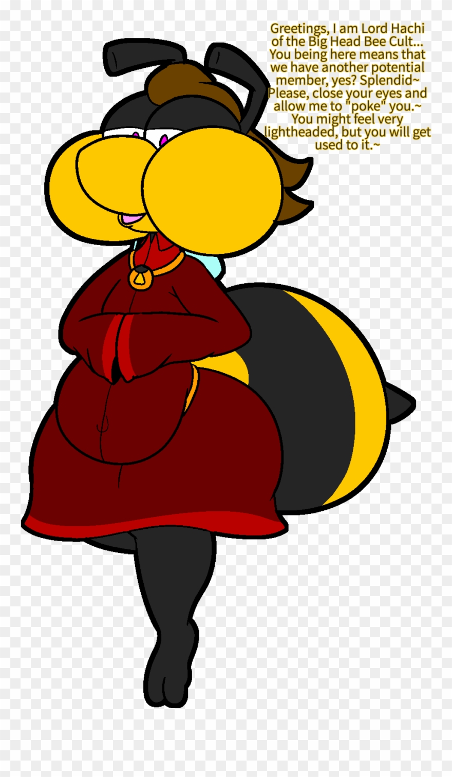 Lord Hachi Of The Bee Cult - Bee Lord Clipart