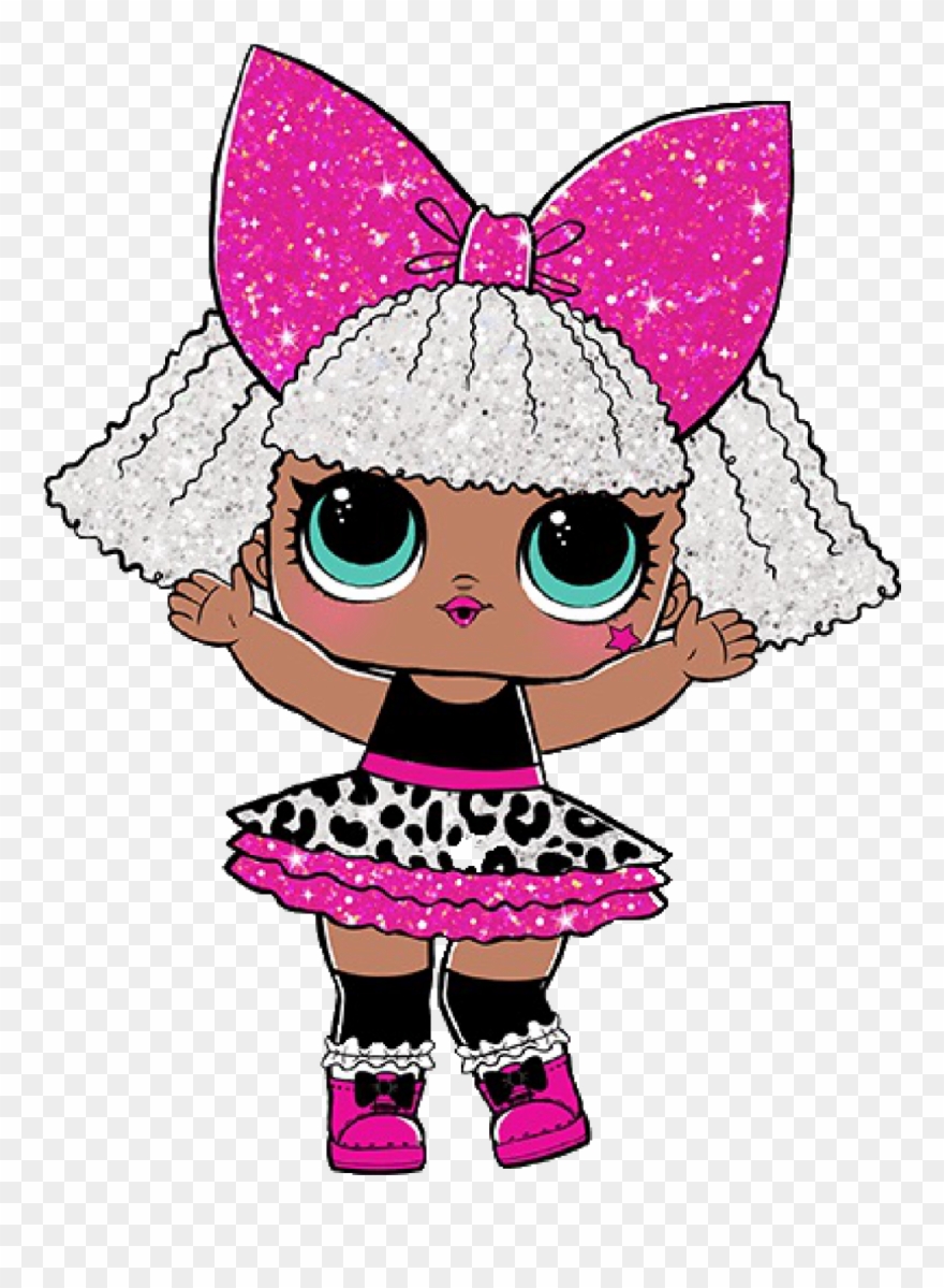 Lol Doll Iron On Transfer With Instruction Ebay - Lol Surprise Diva Glitter Clipart