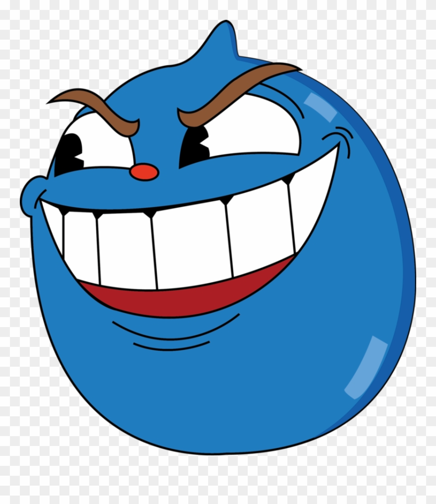 Goopy Le Grande By Andrea-pixel - Cuphead Goopy Le Grande Png Clipart