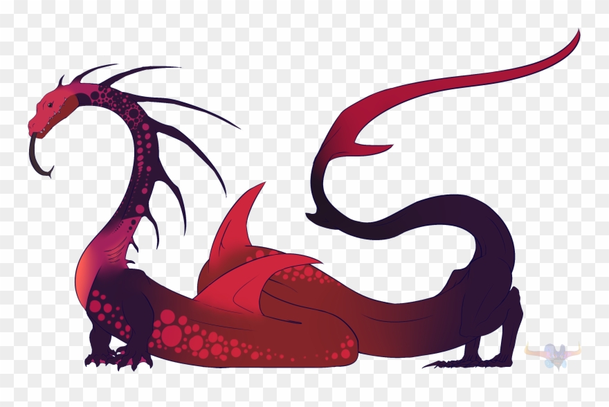 Crimson Serpent - Illustration Clipart