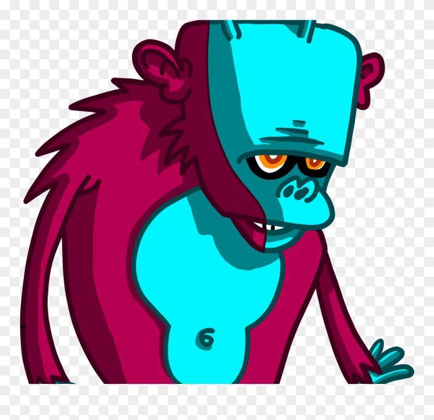 Space Monkey - Cartoon Clipart