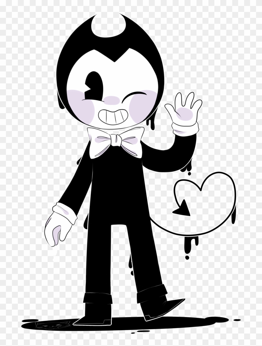 Banner Black And White Download Bendy And The Machine Clipart