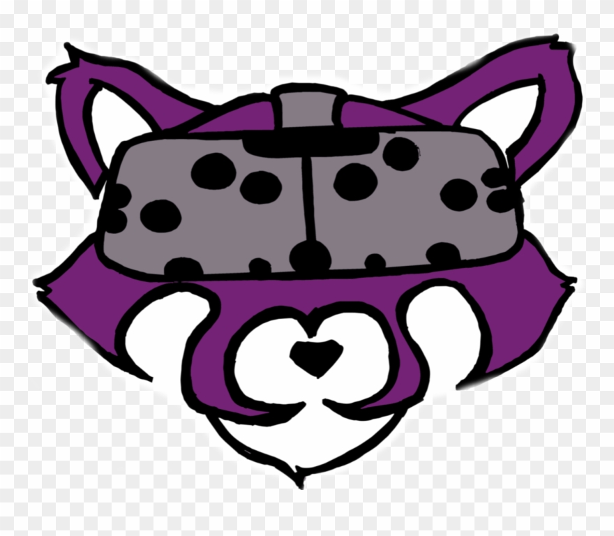 Purple Panda Arcade Clipart