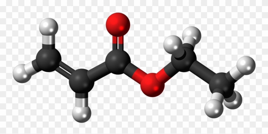 Ethyl Acrylate - Molécule De Méthacrylate De Méthyle Clipart