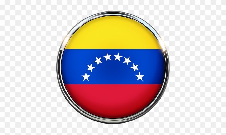 Venezuela, Flag, Circle, Background Image, Stripes - Venezuela Png Clipart