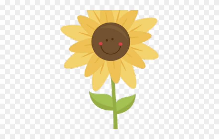 Pretty Clipart Sunflower - Clip Art - Png Download